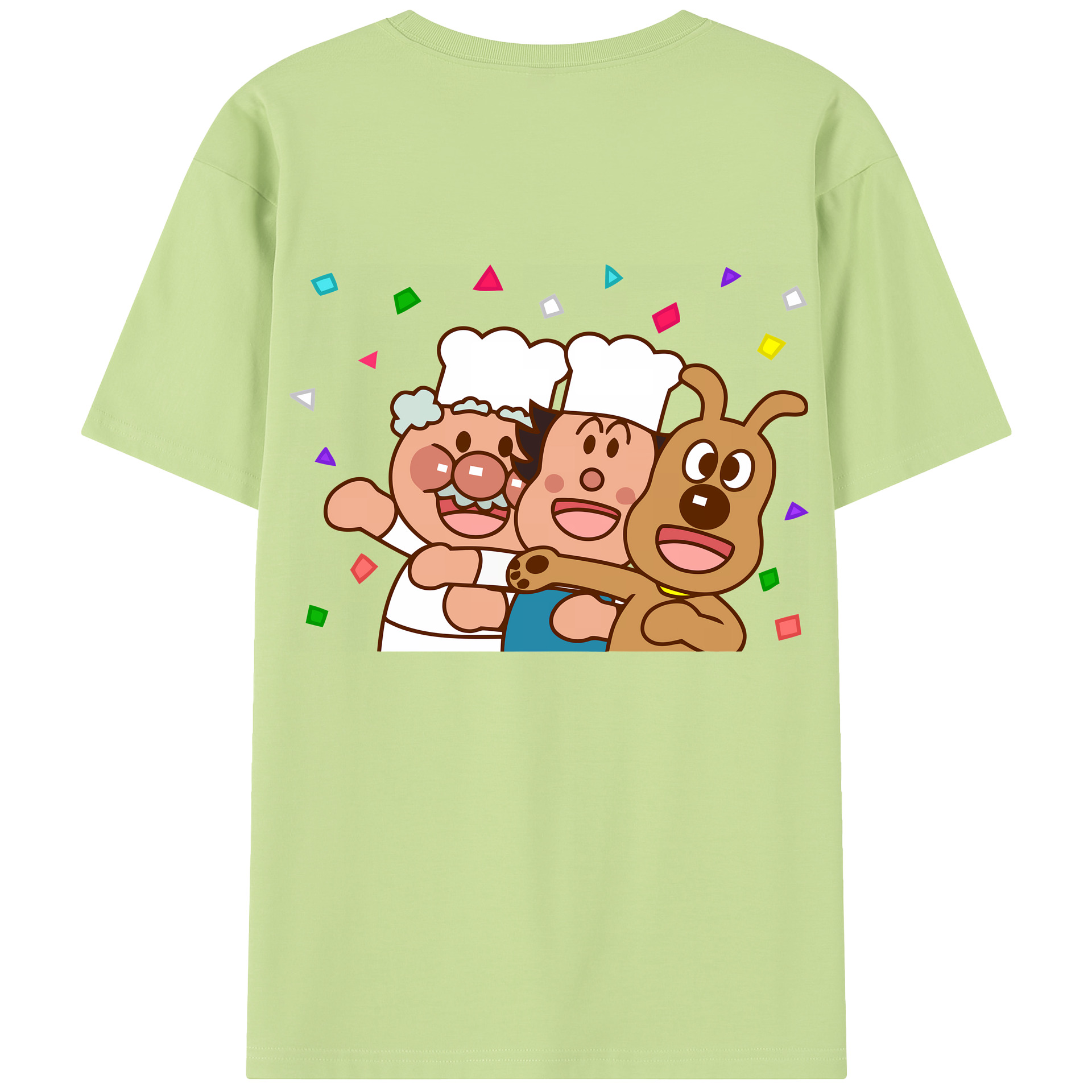 （画像用） アンパンマン Anpanman 綿100％半袖Tシャツ（背面プリント）